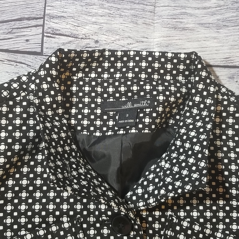 Willi Smith Button Up Blazer Small - image 6